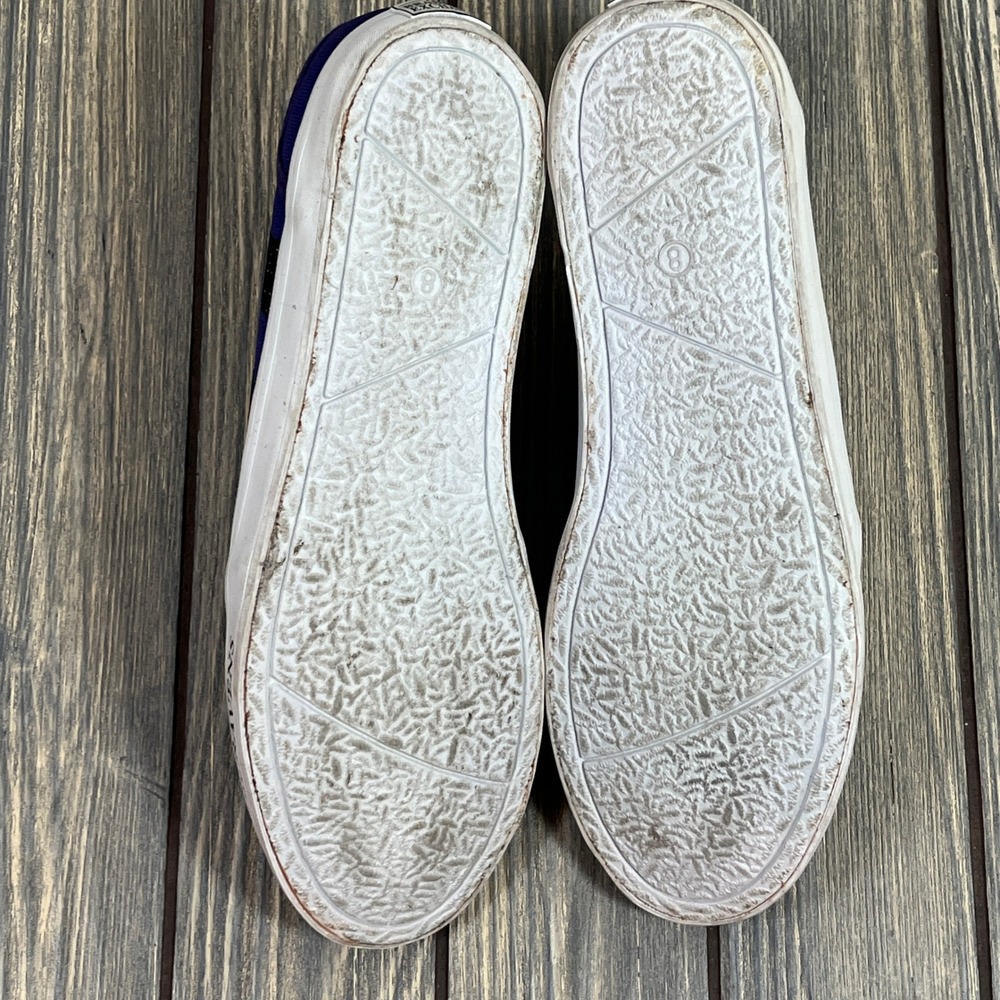 Bradford Exchange Baltimore Ravens Sneakers Womens 8 Purple Canvas Glitter NFL‎ - Picture 10 of 10